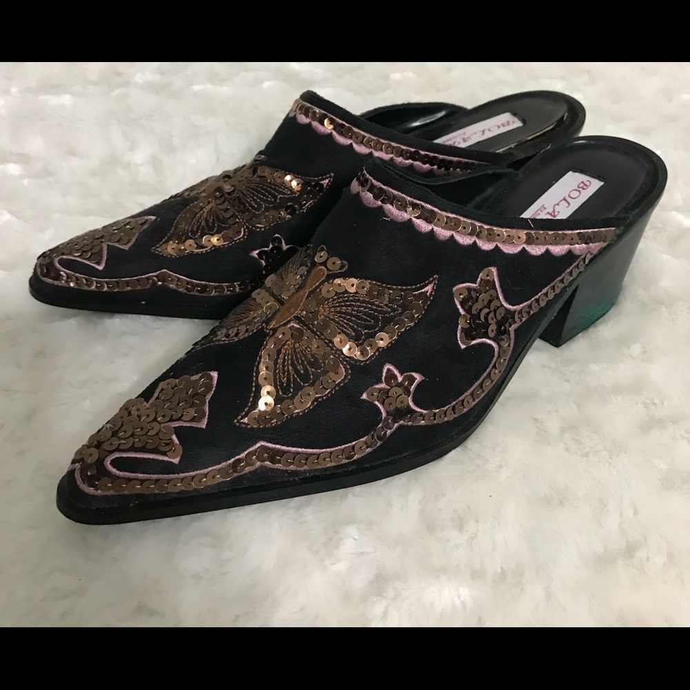 Bolaro by Summer Rio Sequined Mules, womens size 8